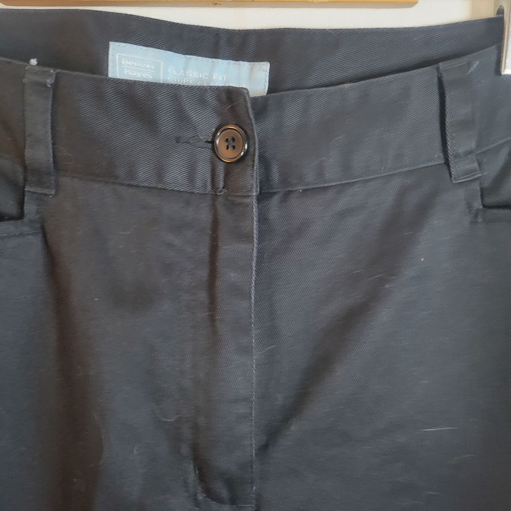Denver Hayes Classic Fit Casual Cotton Black Trousers - Picture 5 of 10